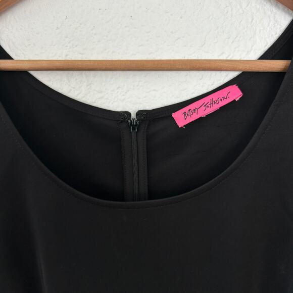 Betsey Johnson Women's Floral Dress Sz. XL Shift Pleated with Pockets Colorful - Picture 4 of 11